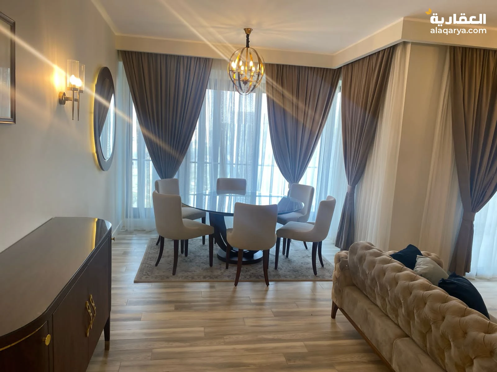 شقه للايجار مفروش سوبر لوكس ٣ غرف ٣ حمام كمبوند ايست تاون التجمع الخامس