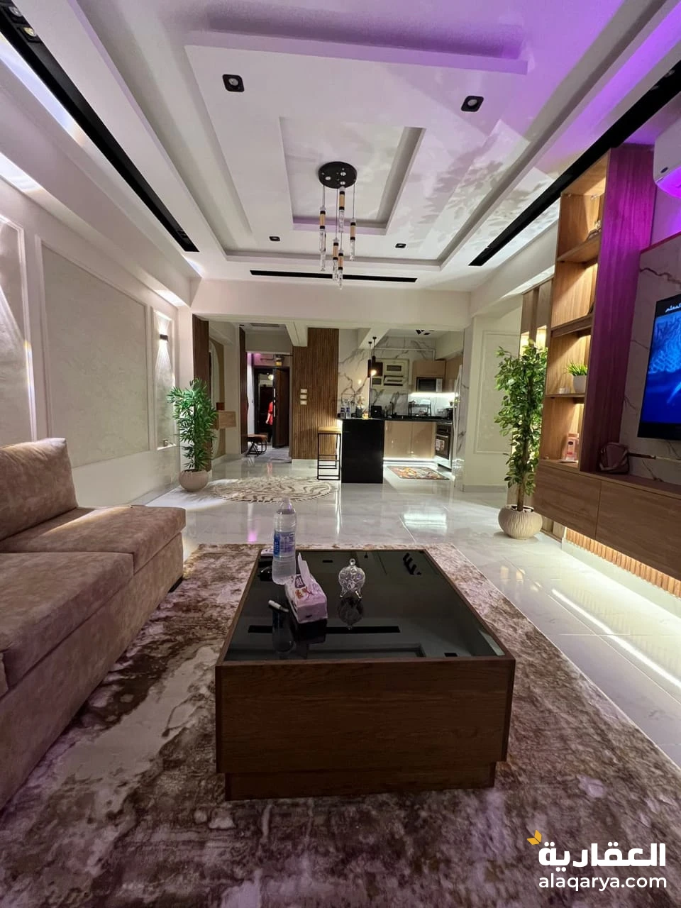 شقة مفروشة ايجار يومي يأرقي أحياء المهندسين شارع رئيسي مشهور