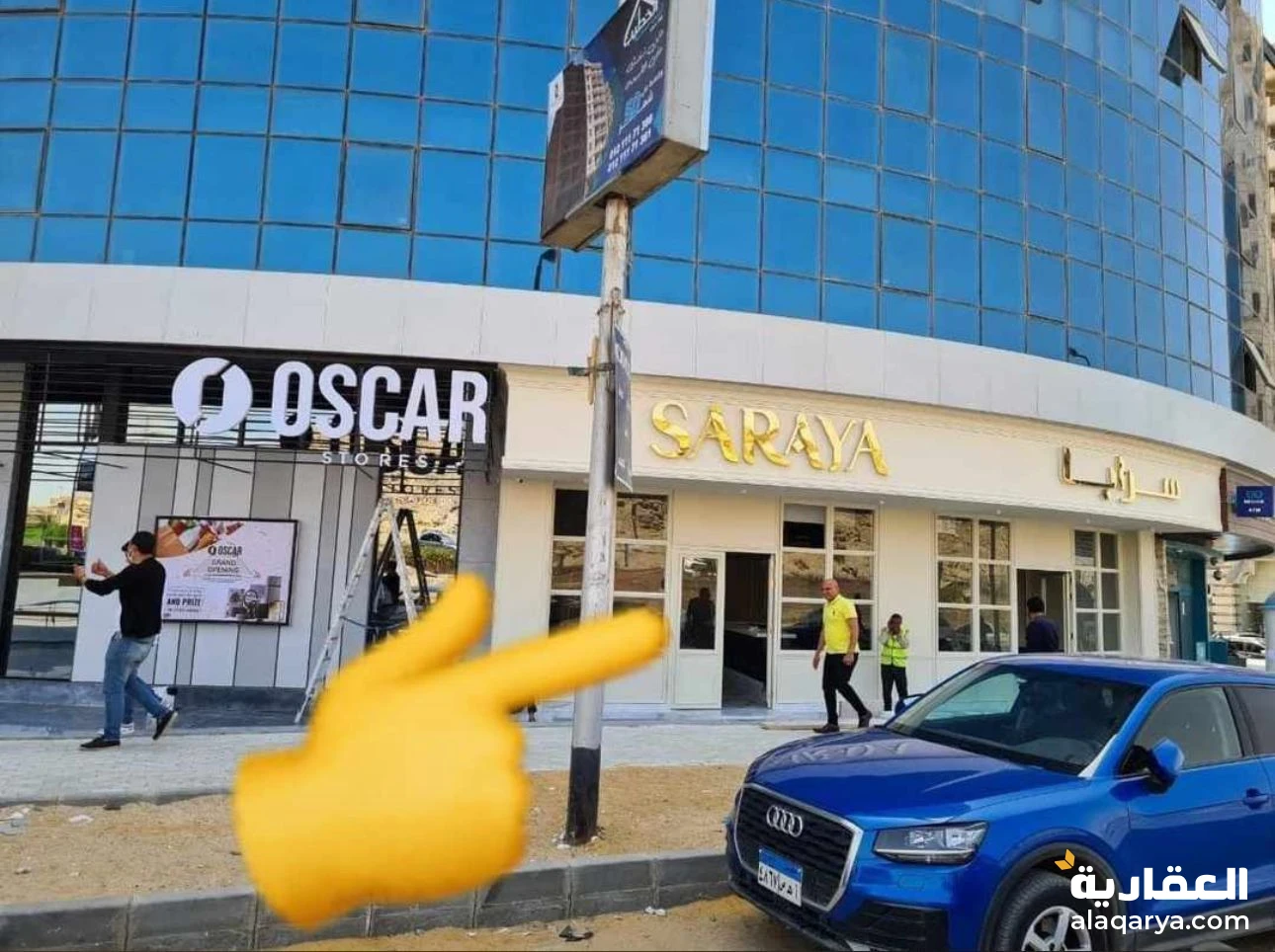 للإيجار محل تجاري 165 متر في قلب المعادي 🔑✔️ الموقع: بمشروع ريحانة بلازا –