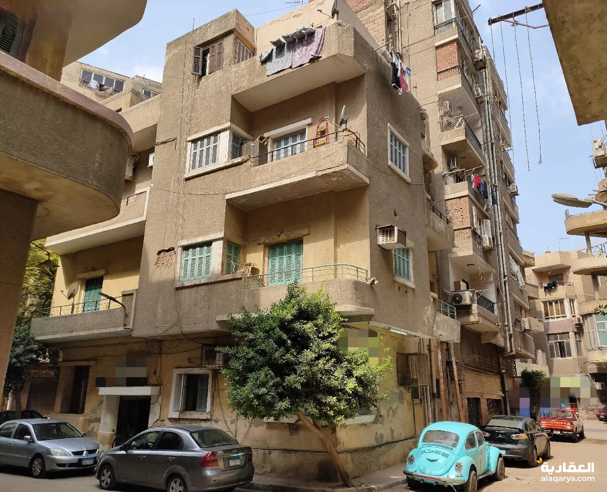 #عمارة 4 ادوار بالأرض في الروضة للبيع