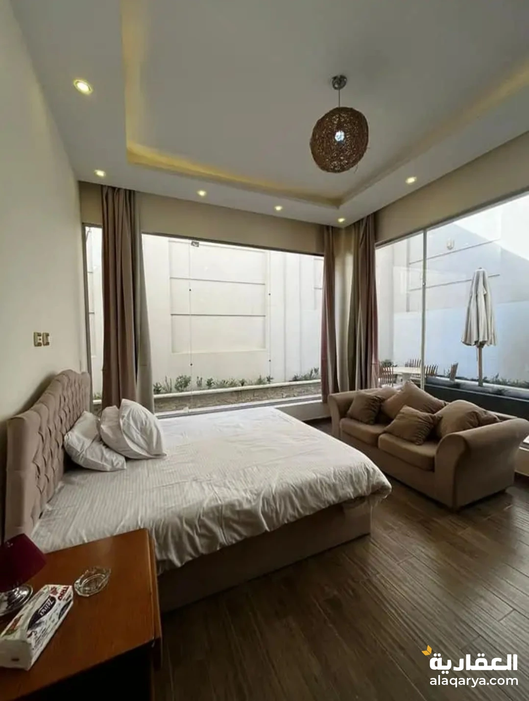 شقه بيزمنت ايجار مفروش بفيلا جنوب الاكاديميه ز امام نادى بترو سبورت