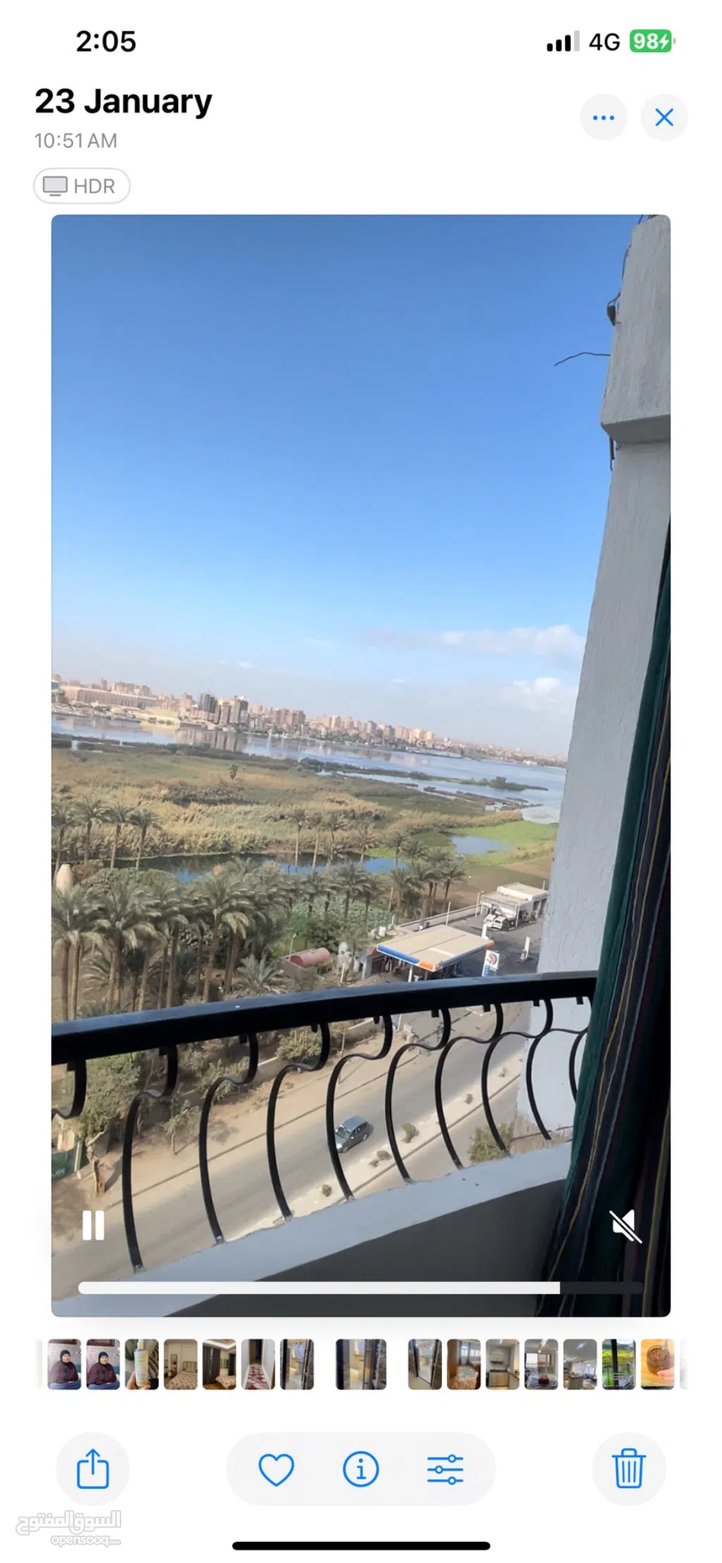 #من المالك شقه للبيع علي كورنيش النيل حدائق حلوان