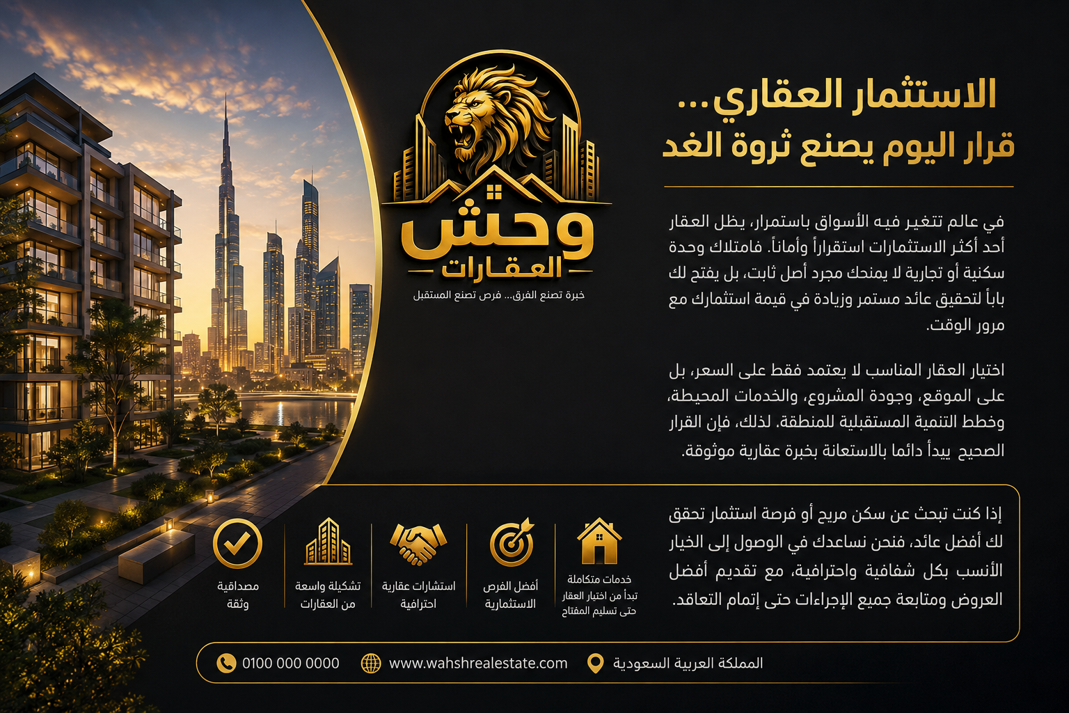 الاستماره العقاري قرار اليوم يصنع ثروه الغد