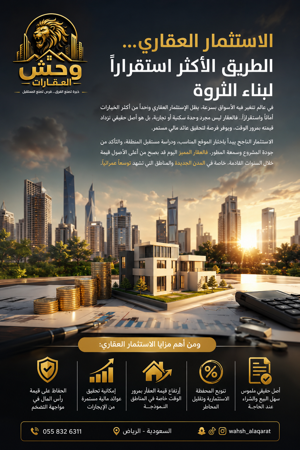 الاستثمار العقاري... الطريق الأكثر استقرارًا لبناء الثروة